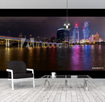 Bild på Macau cityscape Night